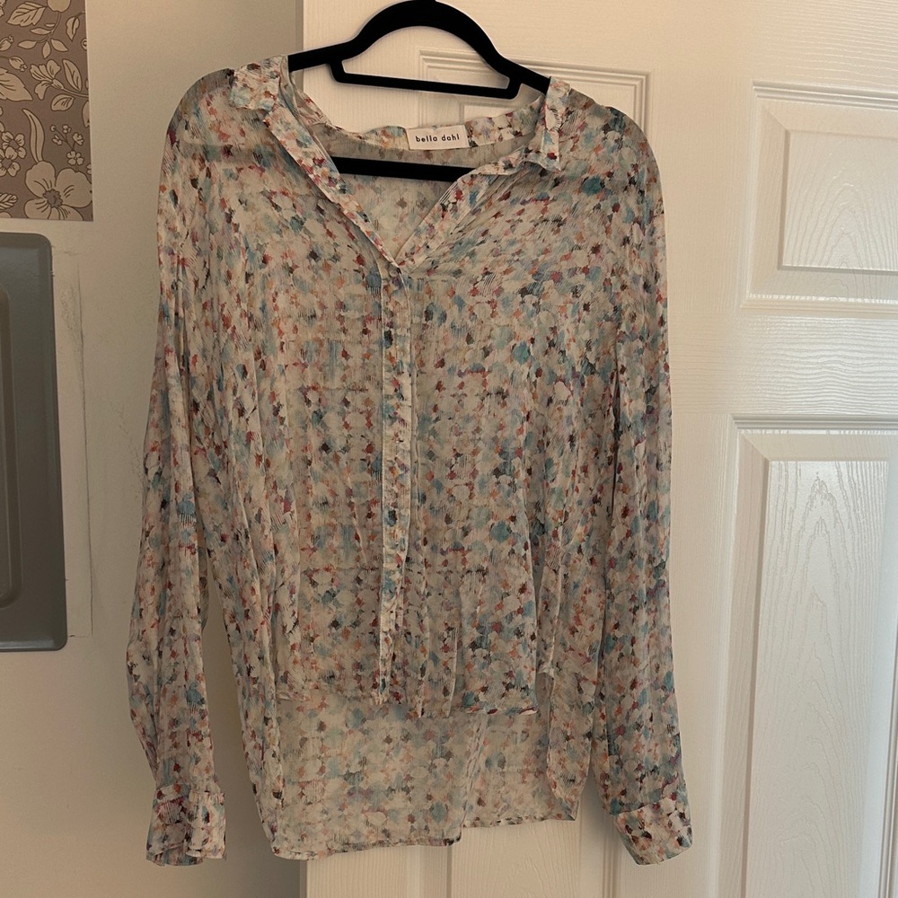 Bella Dahl Pastel Patterned Blouse